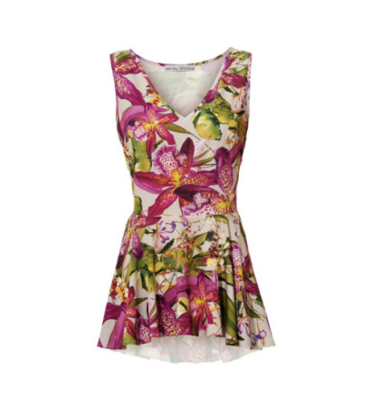 Ashley brooke dizainerio peplum palaidinė, spalvinga