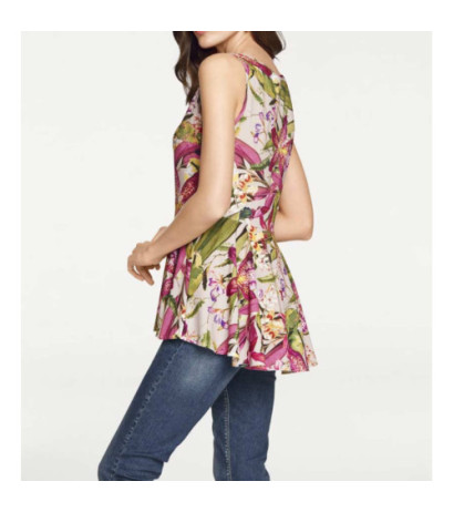 Ashley brooke dizainerio peplum palaidinė, spalvinga