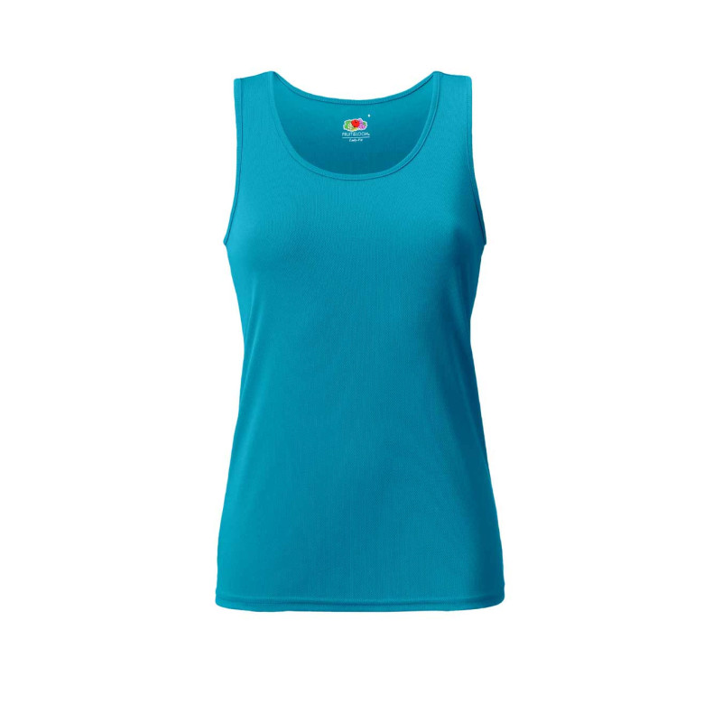 Fruit of the loom prekės ženklo sportinė viršutinė dalis, turkio spalvos