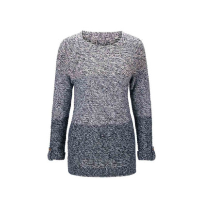 Linea tesini dizainerio megztinis ajour, ecru-navy spalvos