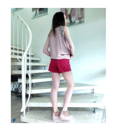 Vila clothes firminė palaidinė su perlais, rožinė