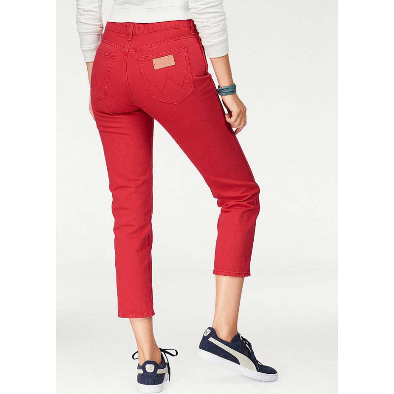 Wrangler prekės ženklo 7/8 džinsai, raudoni