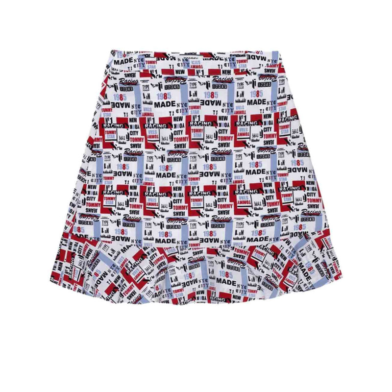 Tommy jeans prekės ženklo sijonas su atvartais, spalvingas