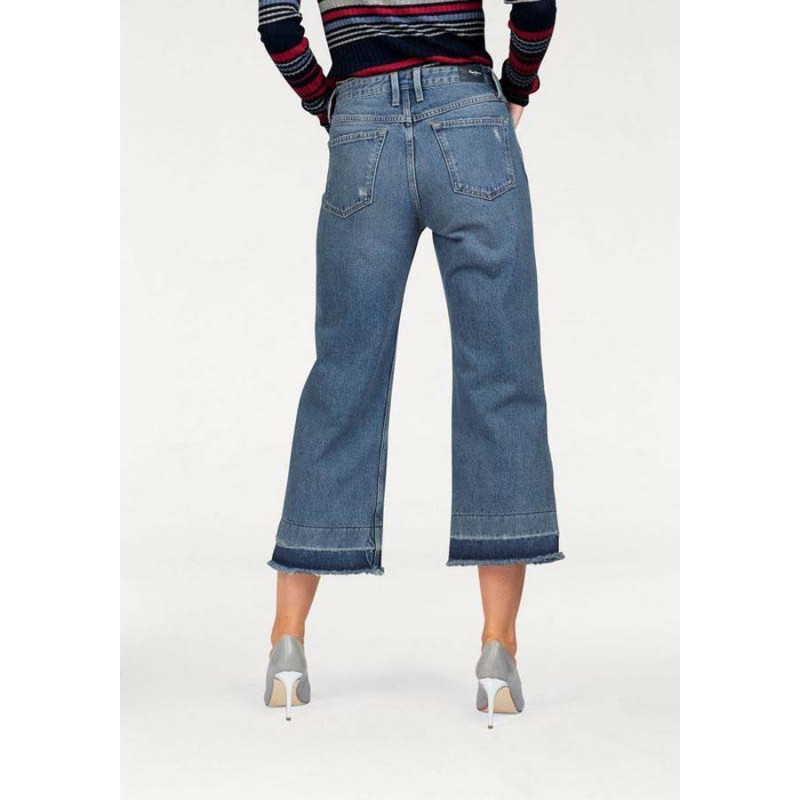 Pepe jeans prekės ženklo "culotte" džinsai, mėlyni