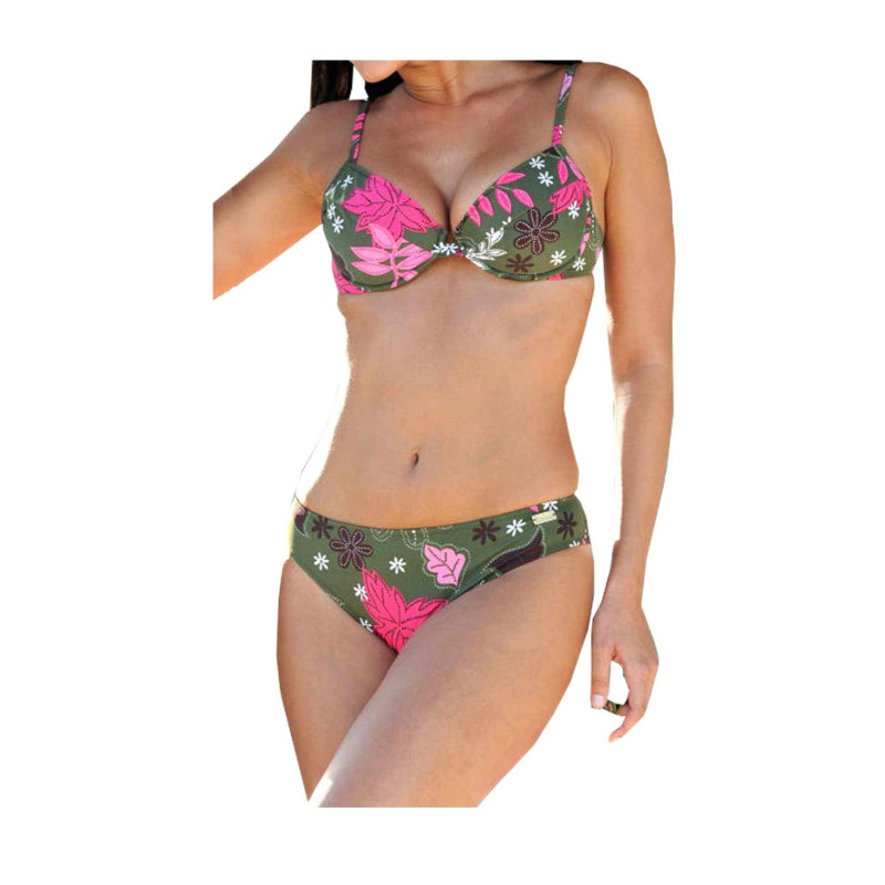 Buffalo prekės ženklo push-up bikinis, žalios spalvos