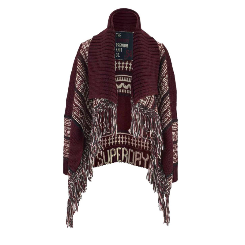 Superdry firminis megztinis, bordo spalvos