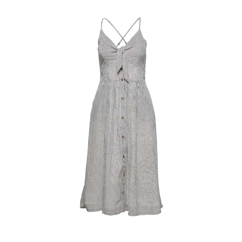 Superdry prekės ženklo suknelė, juoda-ecru