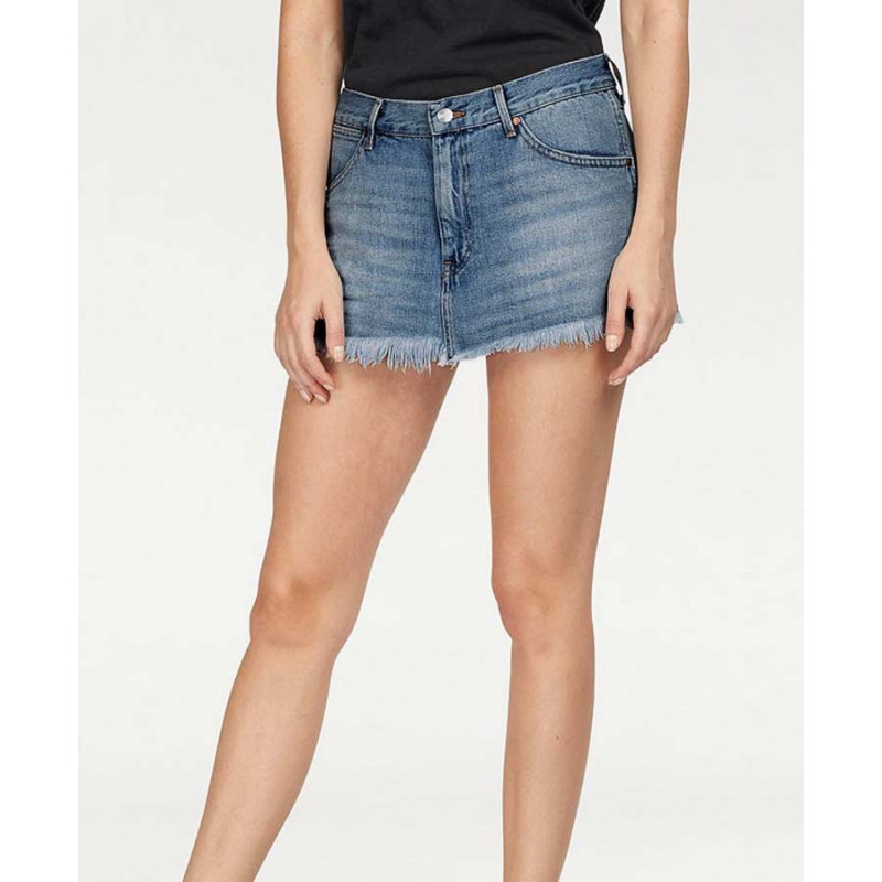 Wrangler prekės ženklo džinsinis mini sijonas, mėlynos spalvos, naudotas