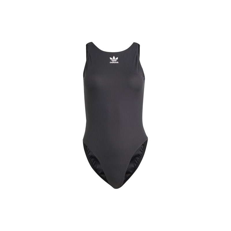 Adidas "adicol rib suit" firminis plaukimo kostiumas, juodas"