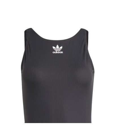 Adidas "adicol rib suit" firminis plaukimo kostiumas, juodas"