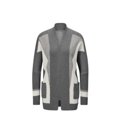 Création l premium merino šilko megztinis, antracito-raudonos spalvos
