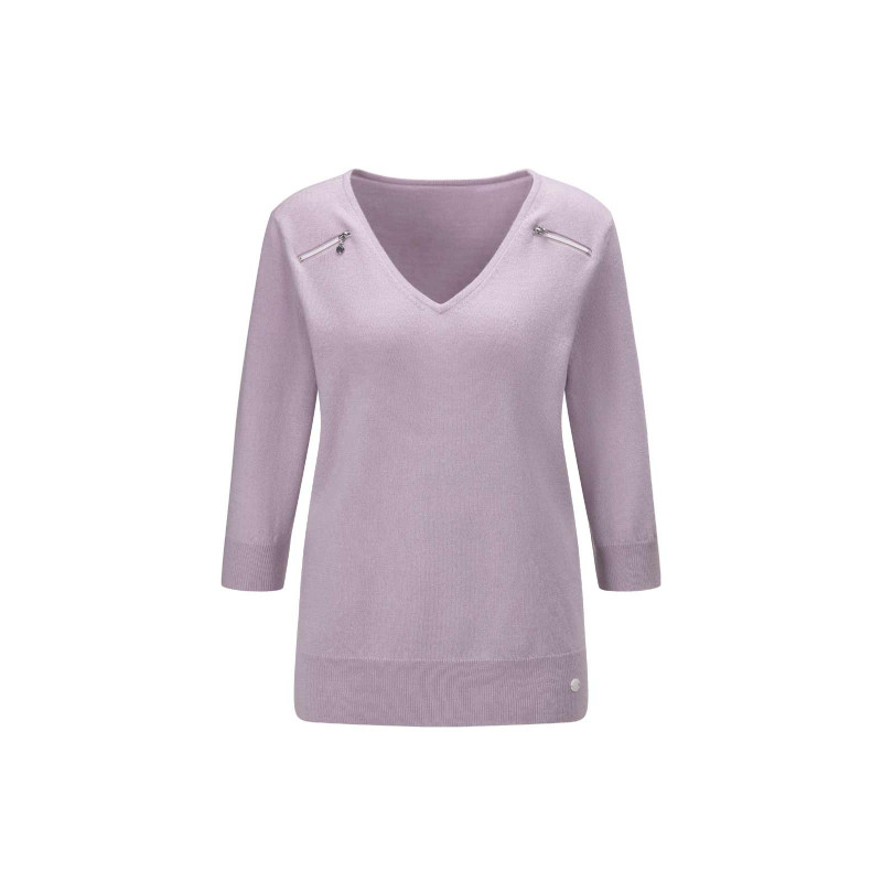 Création l premium kašmyro merino megztinis, violetinės spalvos
