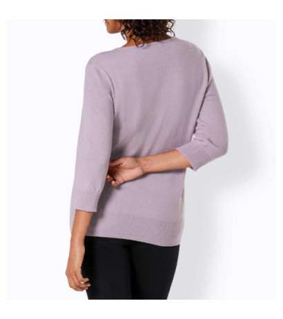 Création l premium kašmyro merino megztinis, violetinės spalvos