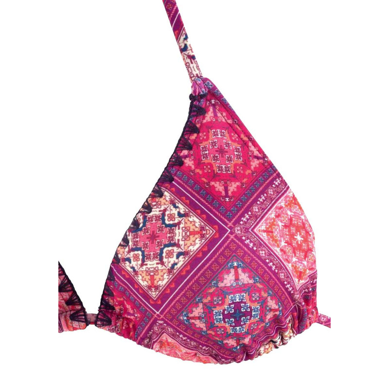 Buffalo prekės ženklo trikampis bikinis, bordo spalvos, c/d taurės