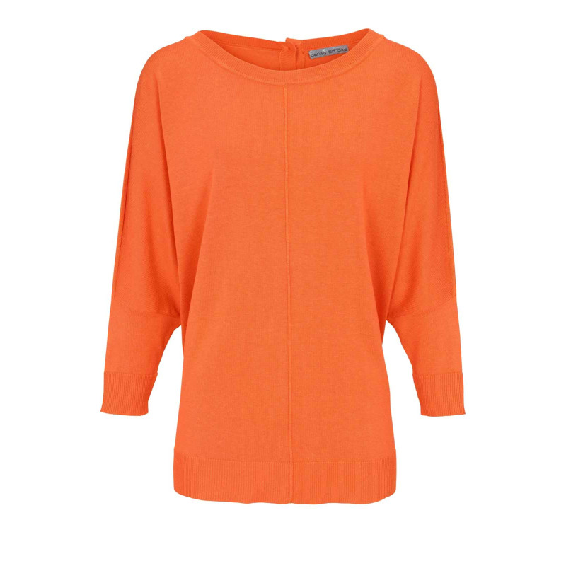 Ashley brooke dizainerio oversized megztinis, oranžinis