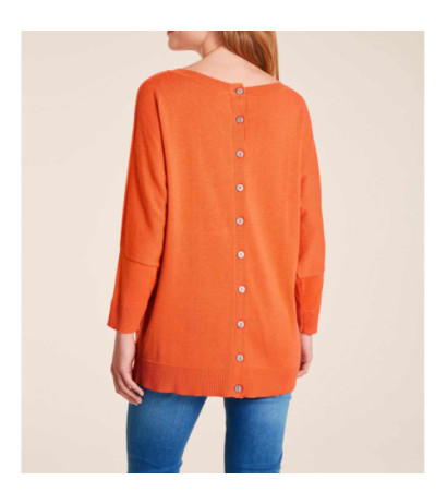 Ashley brooke dizainerio oversized megztinis, oranžinis