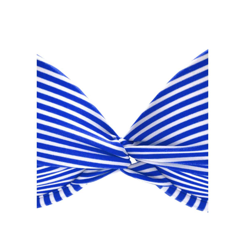 S. oliver prekės ženklo push-up bikinis, baltai mėlynos spalvos, c taurės