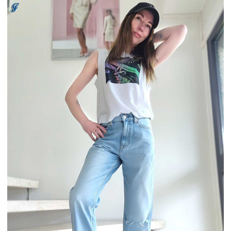 Converse prekės ženklo marškinėliai, balti