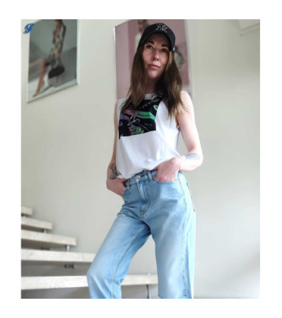 Converse prekės ženklo marškinėliai, balti
