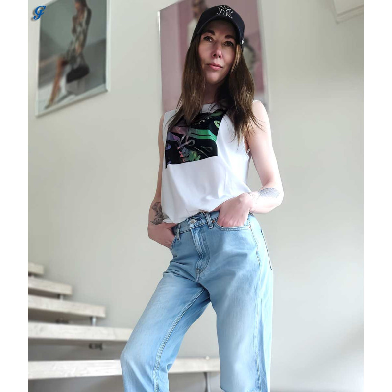 Converse prekės ženklo marškinėliai, balti