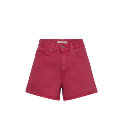 Levi's prekės ženklo 80-ųjų mom džinsiniai šortai, raudoni
