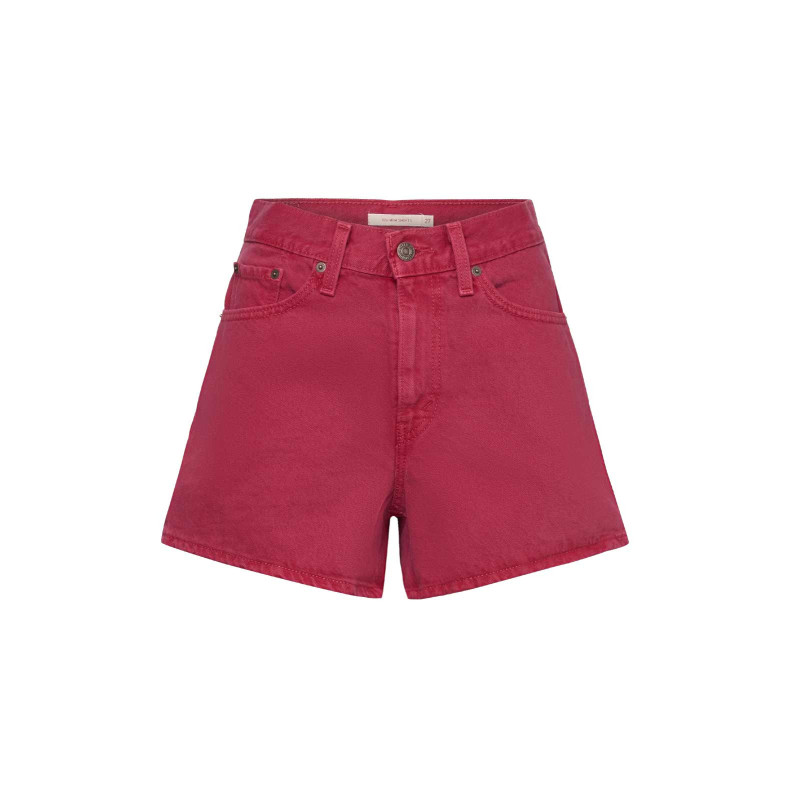Levi's prekės ženklo 80-ųjų mom džinsiniai šortai, raudoni