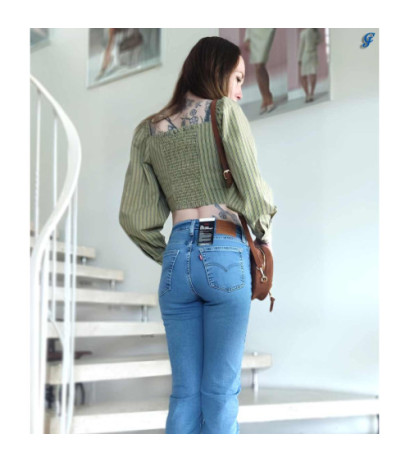 Levi's firminė palaidinė su raukiniais, alyvuogių žalios spalvos