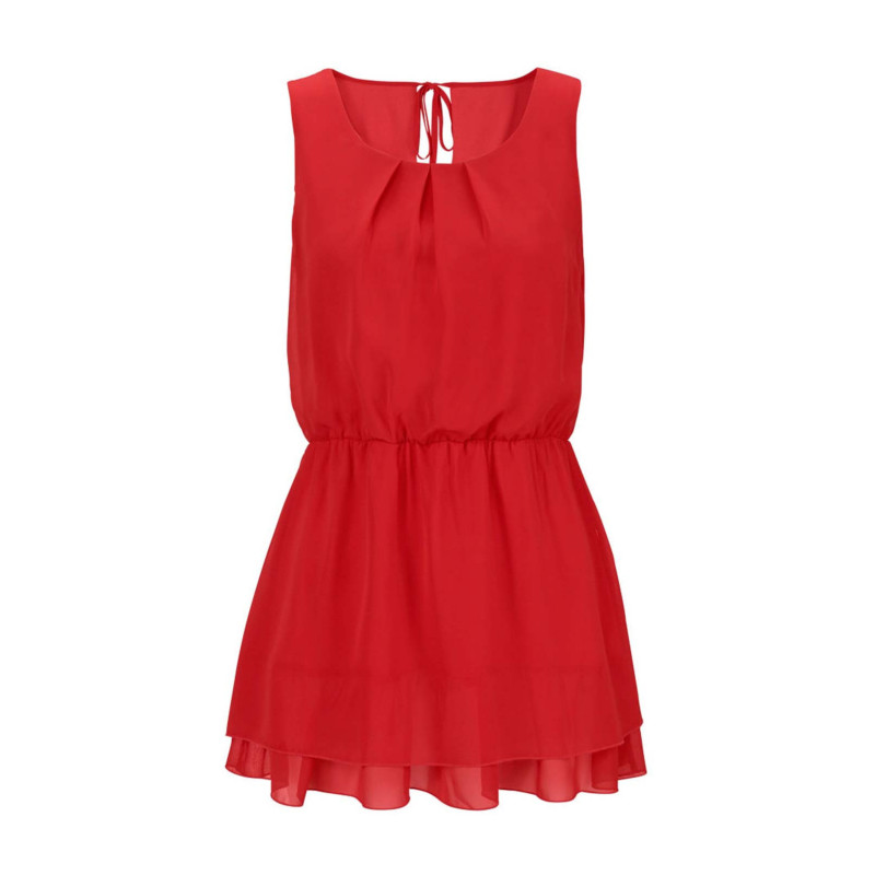 Vivance collection Šifono palaidinės viršus, raudona