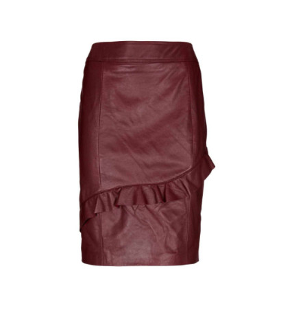 Ashley brooke dizainerio ėriuko odos sijonas, bordo