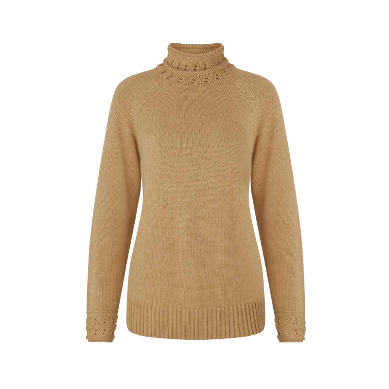 Linea tesini dizainerių kašmyro ir merino vilnos megztinis, kupranugaris