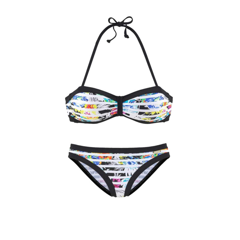 Sunseeker bandeau bikinis, spalvotas, a/b dydžio