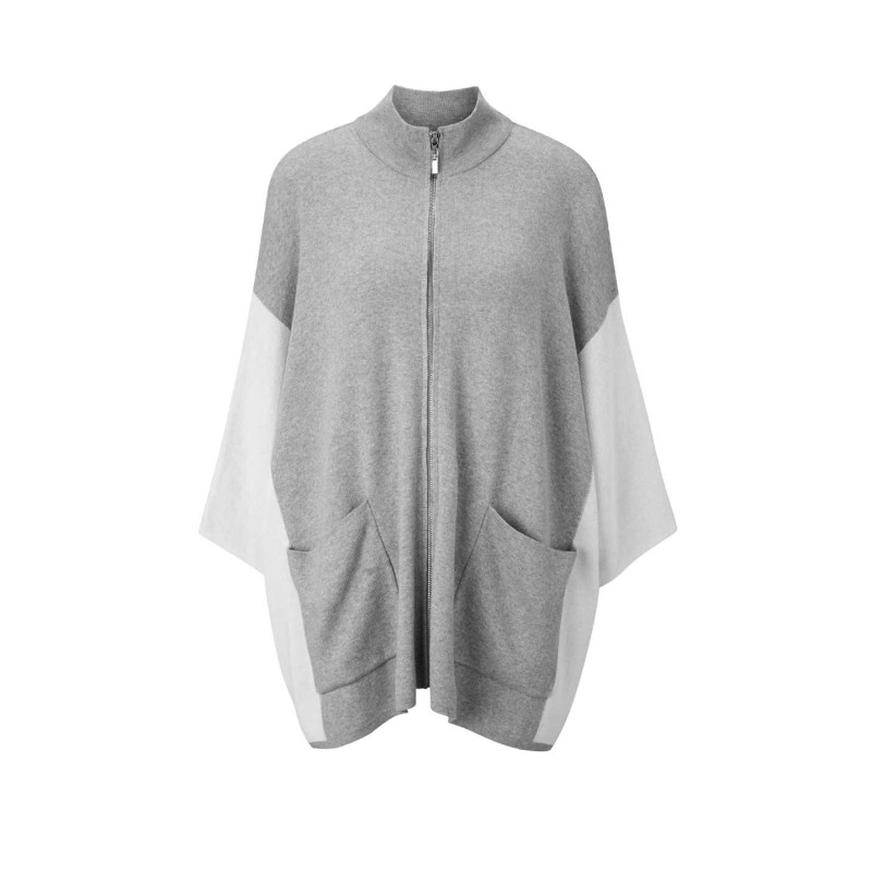 Rick cardona dizainerio megztinis oversized, pilkai melsvos spalvos