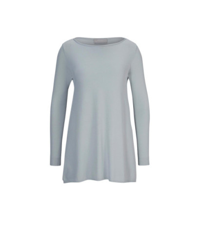 Linea tesini dizainerio oversized megztinis, minkštas bleu spalvos