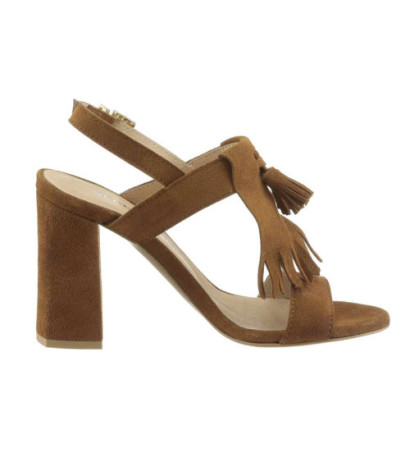 Vero moda firminiai odiniai sandalai, rudi