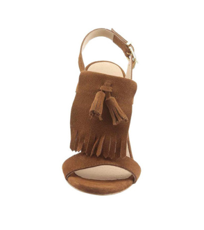Vero moda firminiai odiniai sandalai, rudi