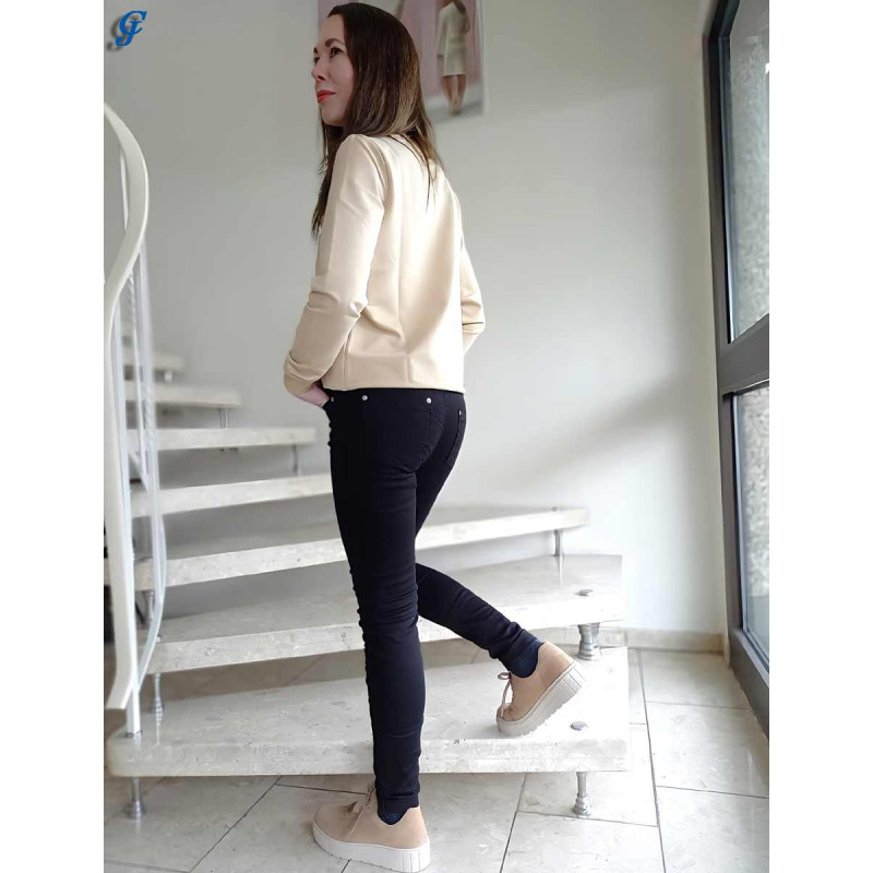 Hechter paris brand skinny-fit džinsai, juodi