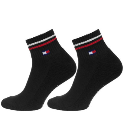 Tommy Hilfiger TH Uni Tj Quarter 2P Iconic Black 701228177 003  (TH1290-a) kojinės