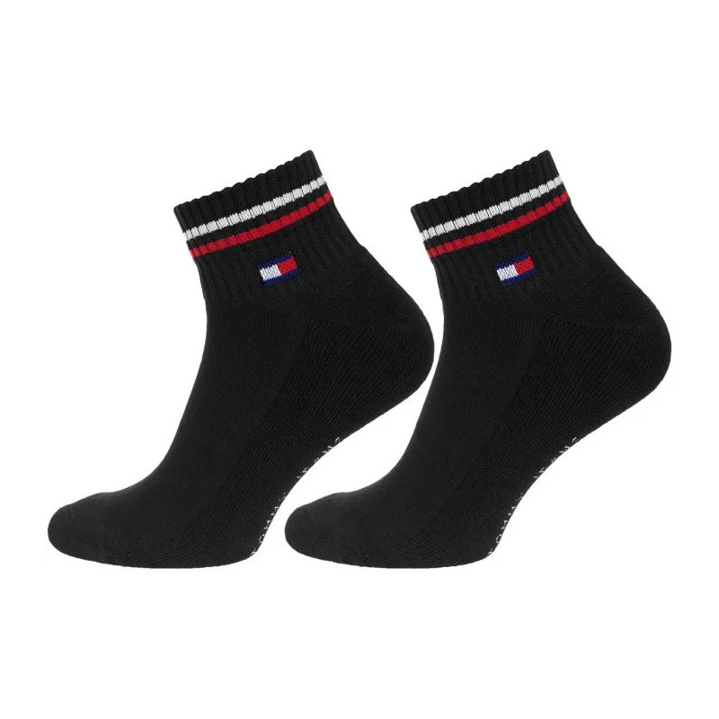 Tommy Hilfiger TH Uni Tj Quarter 2P Iconic Black 701228177 003  (TH1290-a) kojinės