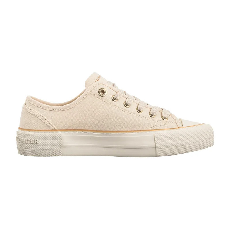 Tommy Hilfiger Low Cut Lace-Up Sneaker Off White T3A9-33733-0890530 (TH1302-a) bateliai