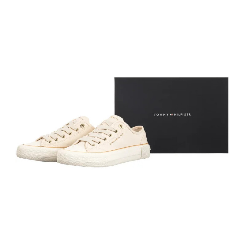 Tommy Hilfiger Low Cut Lace-Up Sneaker Off White T3A9-33733-0890530 (TH1302-a) bateliai