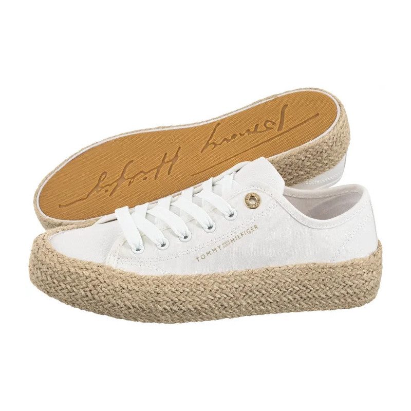 Tommy Hilfiger Low Cut Lace-UP Sneaker White T3A9-33732-0890100 (TH1303-a) sportiniai bateliai