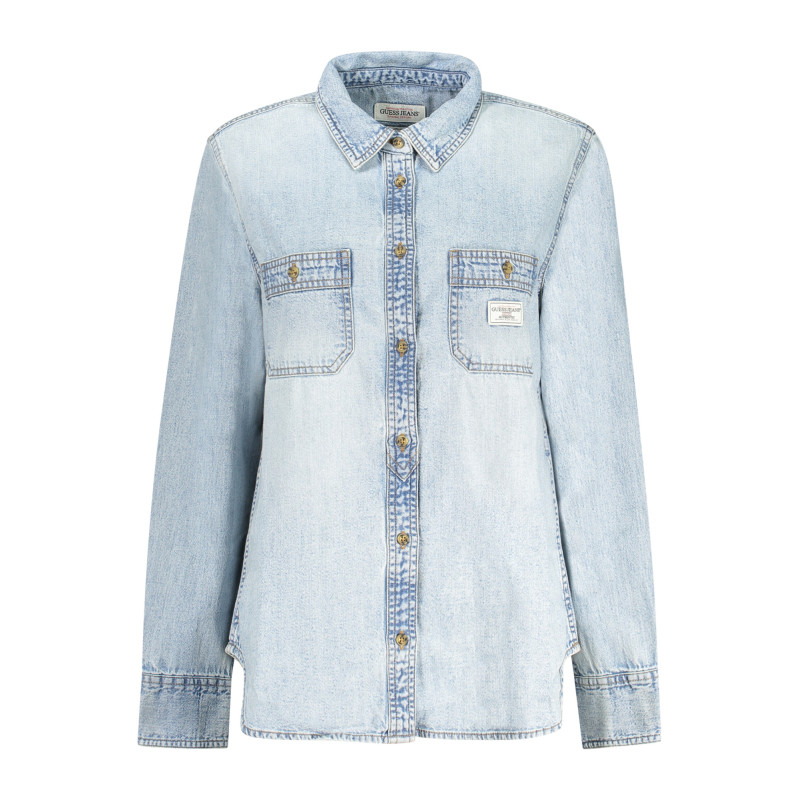 Guess jeans marškiniai W5RH37D5M83 Žydra