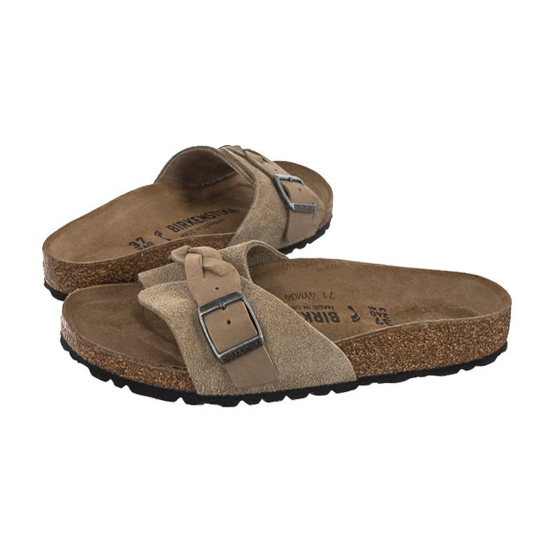 Birkenstock Oita Braided Taupe 1026730 (BK264-a) Moteriški batai/šlepetės
