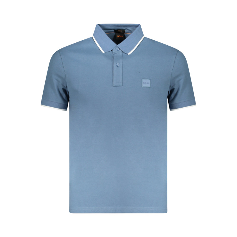 Boss polo marškinėliai 50507699PASSERTIP Žydra