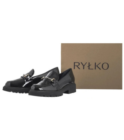 Ryłko Czarne Lakierowane N2R60_BM _4NP (RY997-b) batai
