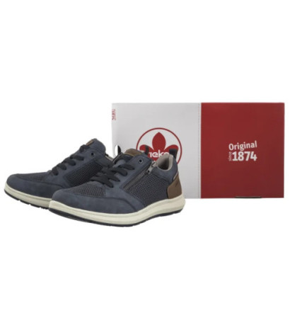 Rieker Granatowe 16901-14 Blue (RI236-a) batai