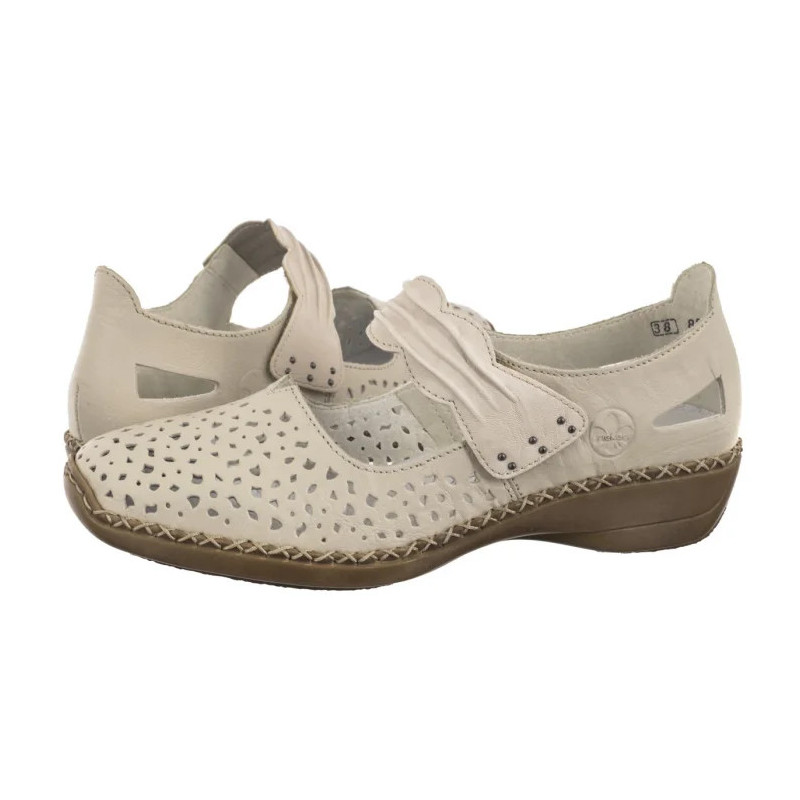 Rieker Beżowe 41399-60 Beige (RI21-b) bateliai