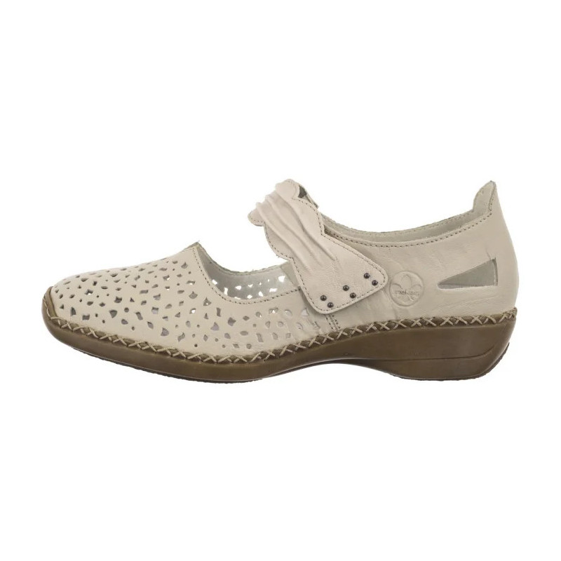 Rieker Beżowe 41399-60 Beige (RI21-b) bateliai