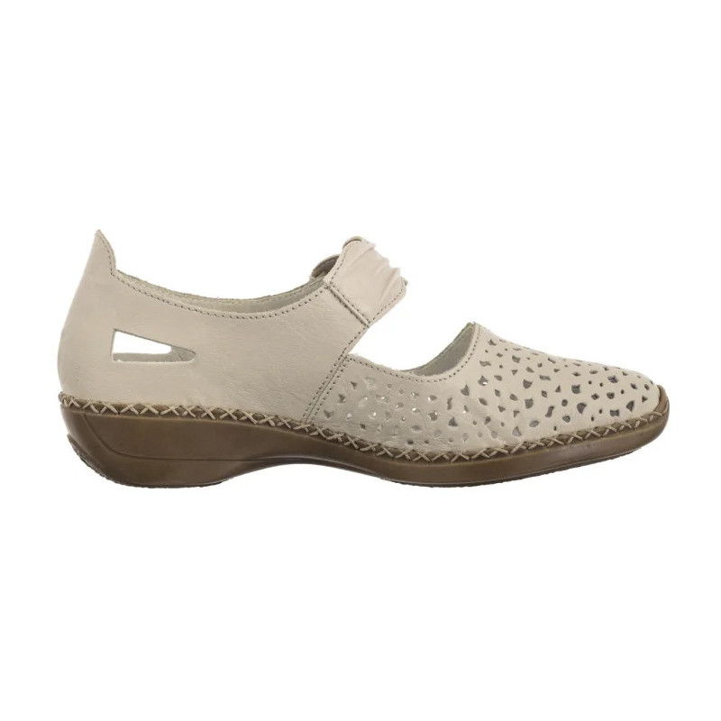Rieker Beżowe 41399-60 Beige (RI21-b) bateliai