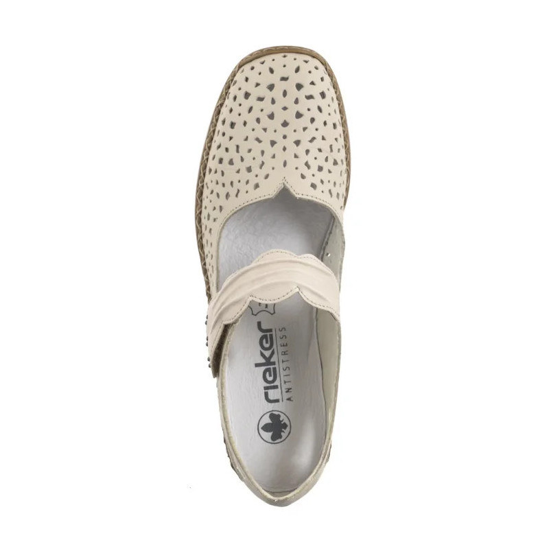 Rieker Beżowe 41399-60 Beige (RI21-b) bateliai